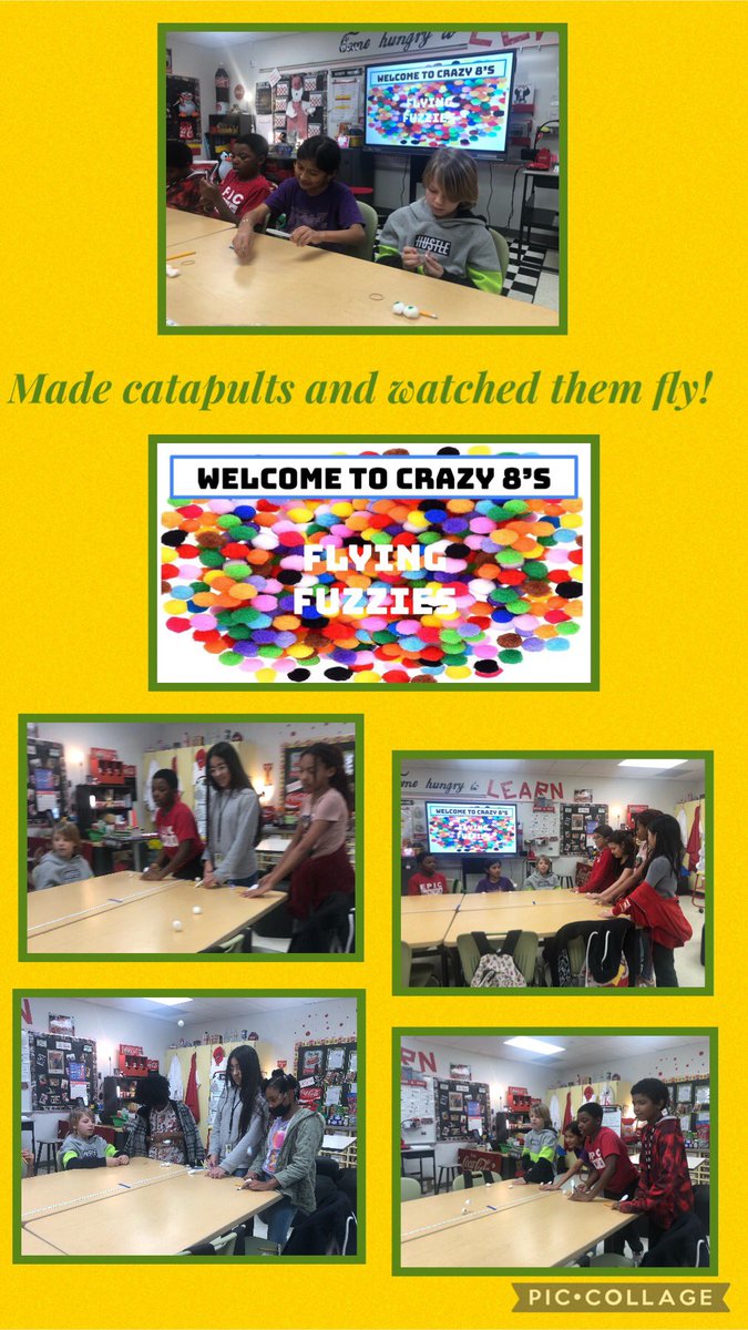 KariDierks's tweet photo. We finished off Season 2️⃣ of Crazy 8’s! The last 4 weeks have been filled with math fun while making real world connections. 🌎 They took a road trip, made catapults, used @Wikkistix, and became firemen! Thank you #bedtimemath for this great free program. ❤️ @GreensptES_AISD https://t.co/v3qcK9LSxO