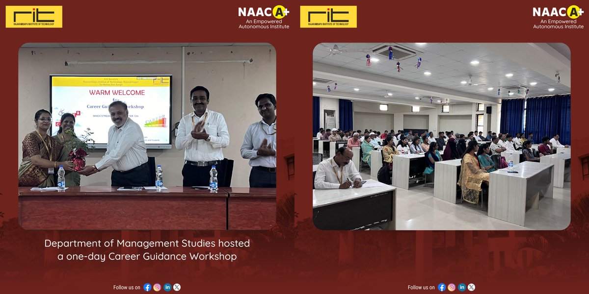 Department of Management Studies hosted a successful one-day Career Guidance Workshop with 93 enthusiastic participants! 📷 #CareerGuidance #WorkshopSuccess #ManagementStudies #EducationEvent #ProfessionalDevelopment