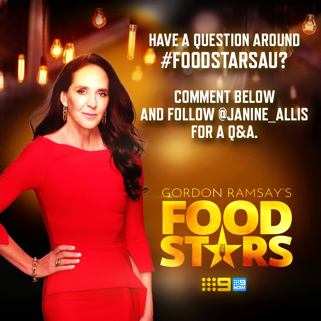 Janine’s ready to dish on your Food Stars and business queries 💬 Comment👇 and follow @janine_allis on Instagram for all the As to your Qs! #FoodStarsAU | Tuesday 7.30pm on @Channel9 and @9Now