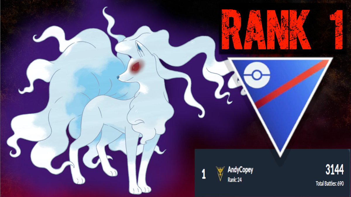 Vergyverg1's tweet image. @CopeyAndy hit rank 1 with Shadow Alolan Ninetales 😮 I played 1 set and went 5-0 right away, that seems pretty legit to me! Let's watch the battles!

🩷youtu.be/-D7gMuWan5E🩷

#PokemonGO 
#GBL 
#GOBattleLeague
#Pokemon