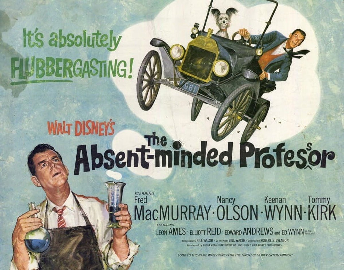 Our next 35mm matinee show is Walt Disneys comedy classic The Absent Minded Profersor staring the legendary Fred McMurray. Film screens April 5th and 6th at 10am. Tickets are available on our website and in-person at our box office. #waltdisneypictures #35mm