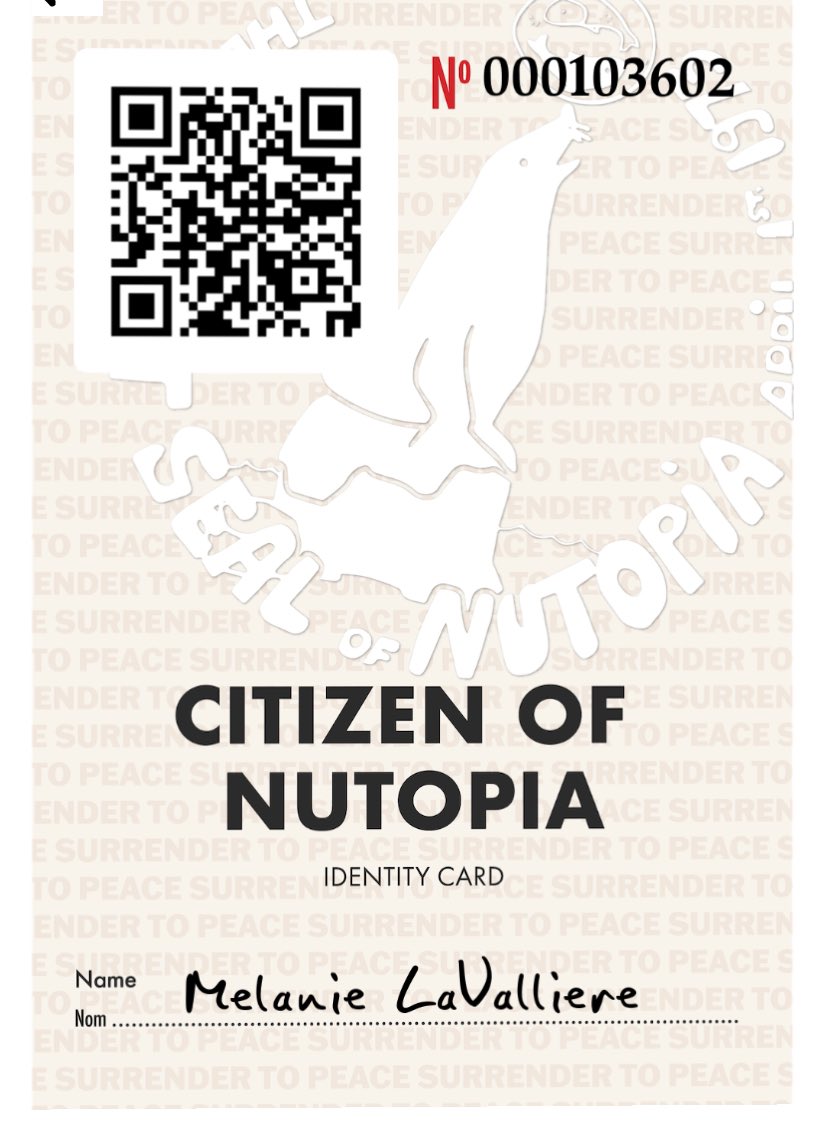 @seanonolennon citizenofnutopia.com/?qr=akf5o3 Proud new citizen 🤍