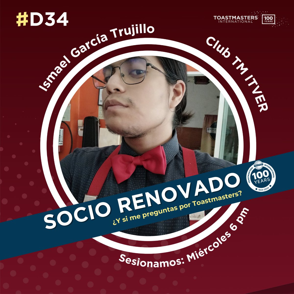 ToastmastersITV's tweet photo. Felicidades a los socios que han renovado con el Club Itver! Su compromiso es fundamental para el éxito y la continuidad de nuestra comunidad. ¡Gracias por seguir siendo parte de este emocionante viaje! https://t.co/KDc5PETsqd