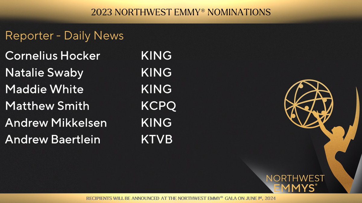 natasnw's tweet photo. The #NWEmmy Nominees for Category 69 Reporter - Daily News https://t.co/GUZvbNKnbO