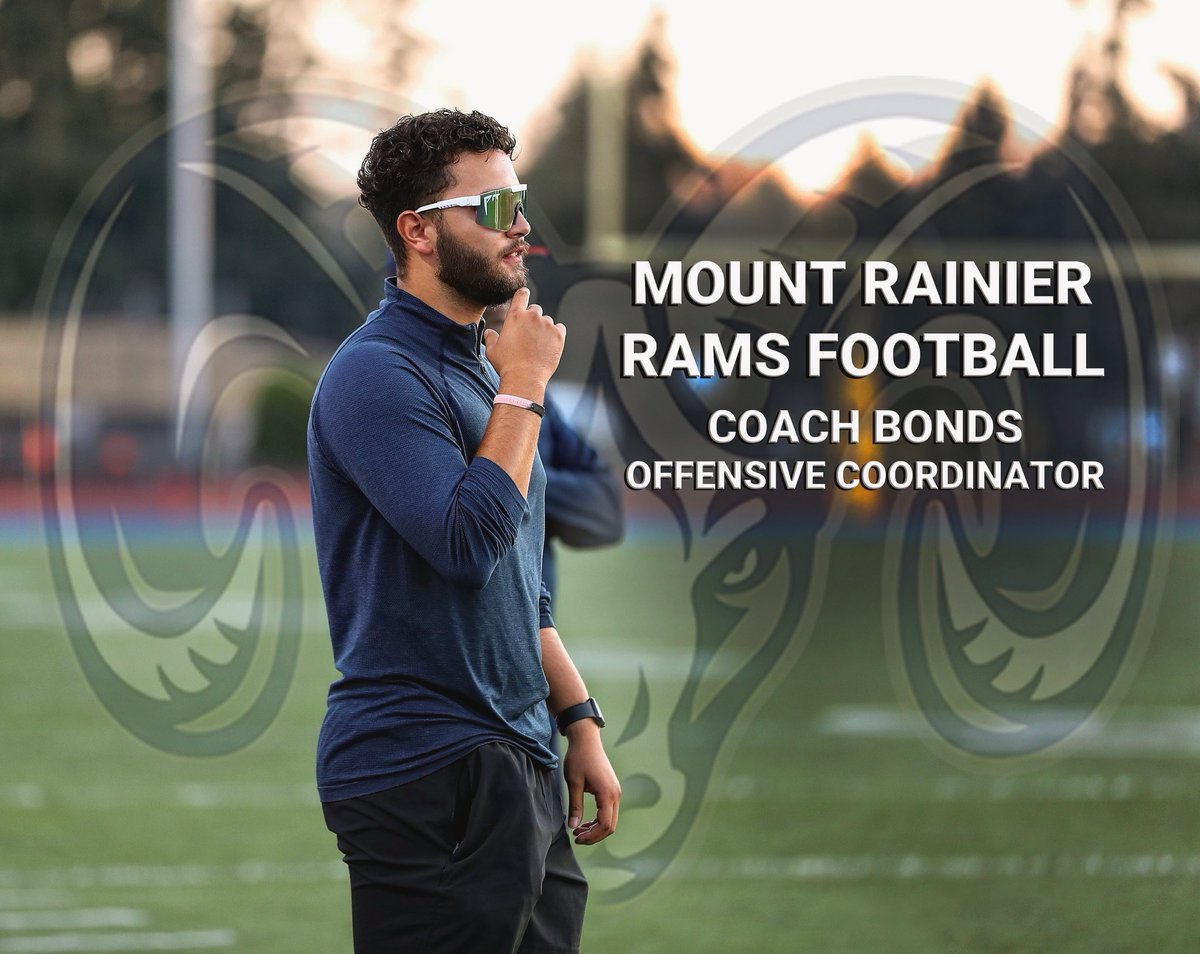 I'm proud to announce that I will be the next Mount Rainier High School Offensive Coordinator! Thank you to @CoachQC4 for giving me this opportunity! GO RAMS! #Airraid #GORAMS