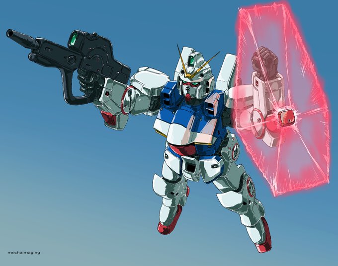「energy gun holding shield」 illustration images(Latest)