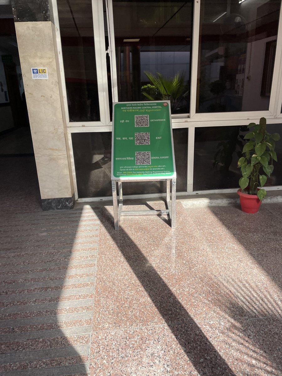 ay44039's tweet photo. Scene of ortho opd of Northern railway central hospital is very disaapointing, registered my father (having fracture) by scanning QR code que no-14, but for OPD slip u need to stand in line for an hour.
Whats the use of online opd registration than?
@RailMinIndia @AshwiniVaishnaw https://t.co/UcuAQqx5cJ