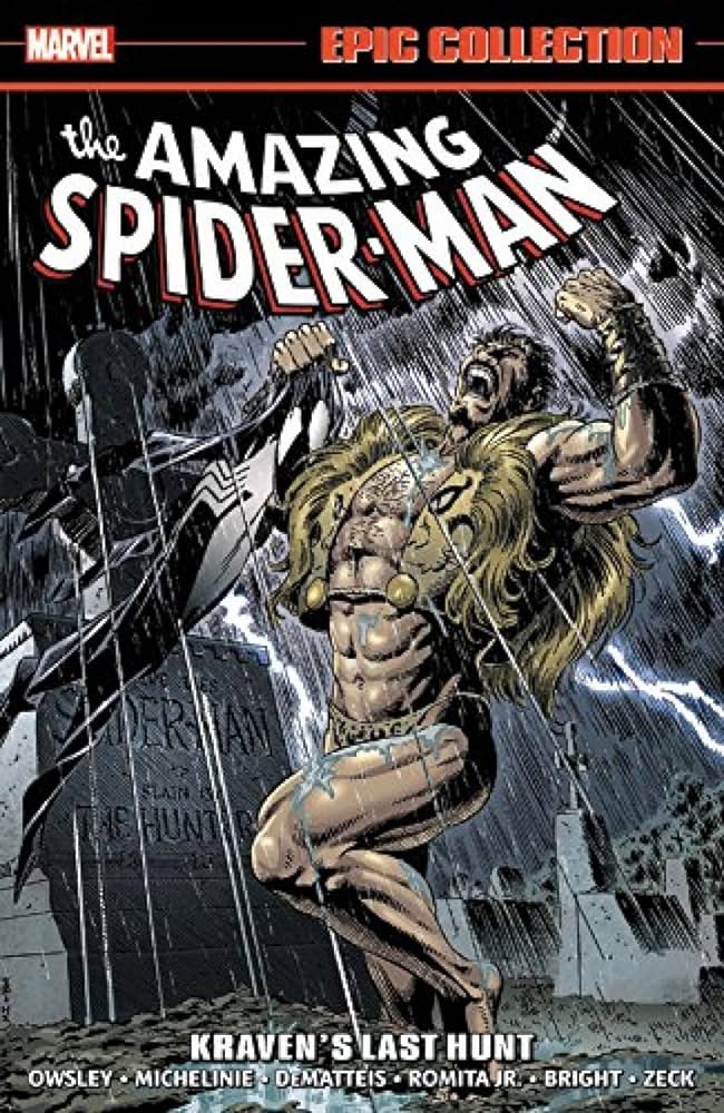It's decided! This month's Back Issue Reading Club book is..Kravens Last Hunt! It's on! Be sure you read up and get ready for discussion on this epic Spidey tale. April 30th at 8pm est.