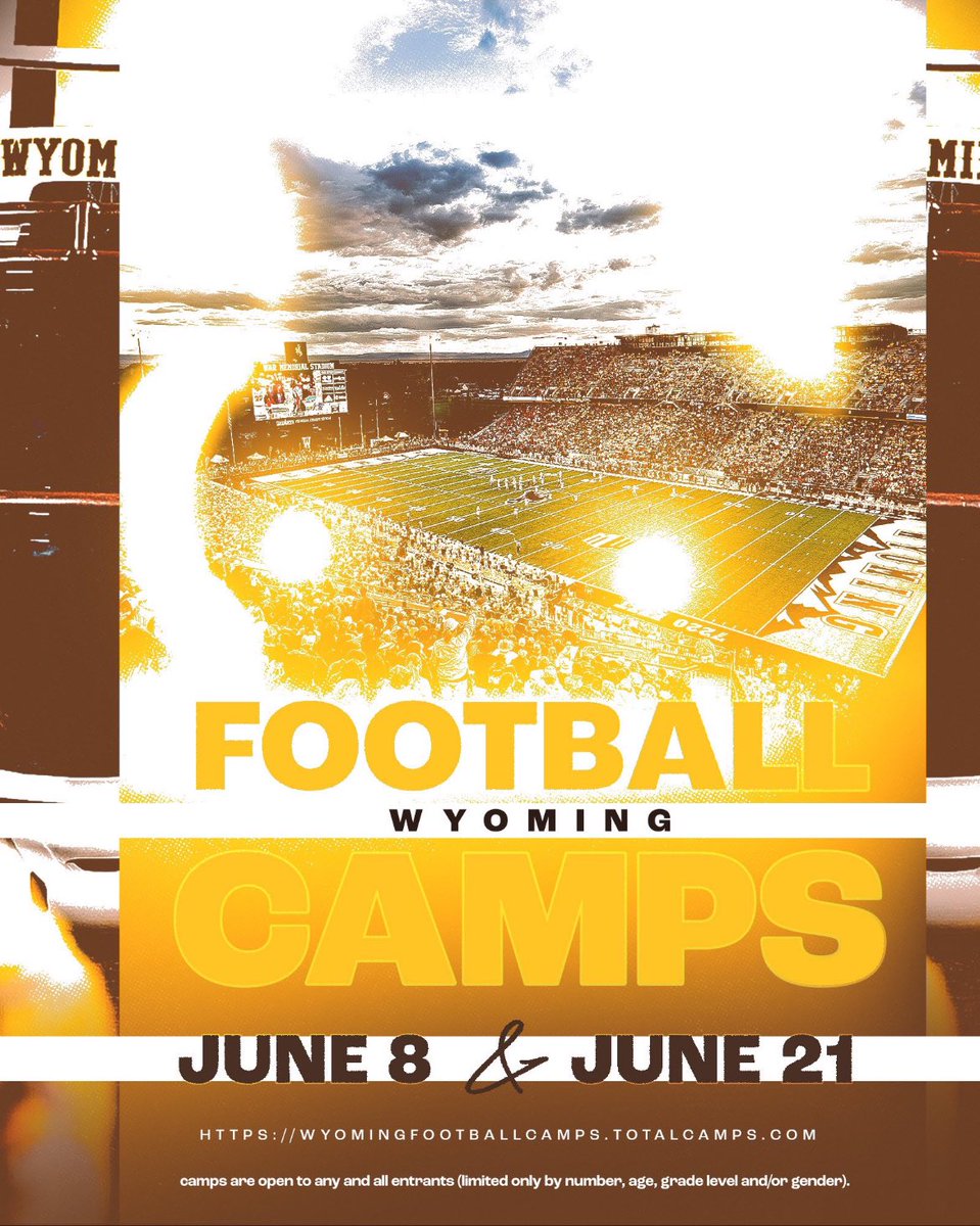 Thank You <a href="/ghaugii7/">Gordie Haug</a> for the camp invite. <a href="/wyo_football/">Wyoming Cowboy Football</a>