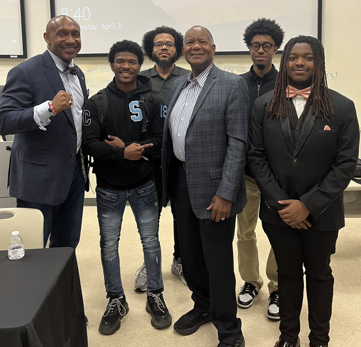 When one of your mentors comes to your class and inspires you more than he inspires your students!Michael W. Tyler blessed our <a href="/ClarkAtlanta/">Clark Atlanta</a> University students!! Had to get
this pic with this legal giant w/ these young bulls. 42 Years in Big Law and still leveraging resources.
