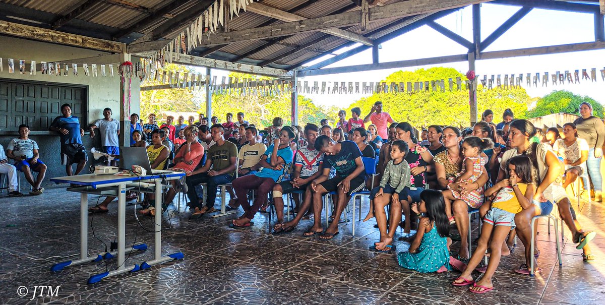 Jefferson_TM_20's tweet photo. Escola 05 de julho teve sua confraternização de recebimento de alunos para o letivo de ano 2022. Toda comunidade ficaram feliz com novos alunos da aldeia e de vários povos.

Aldeia Ricardo Franco Rio Guaporé https://t.co/vburacT591
