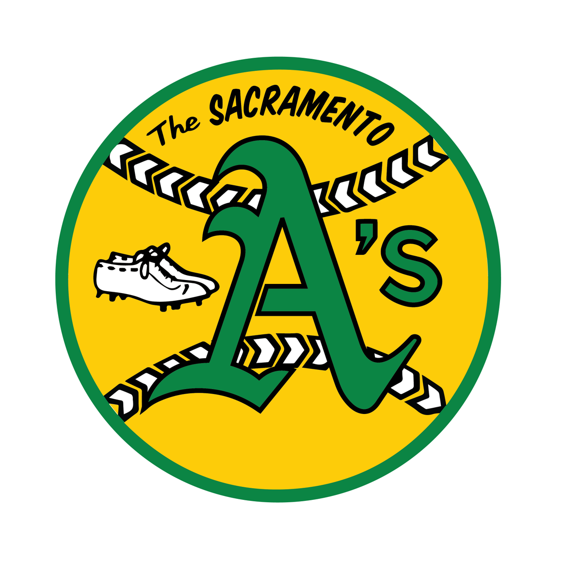 GladdingUx's tweet image. Rumor has it the @Athletics  may be calling Sacramento home for a few years. I thought I'd have a little fun with it. #logos  #logodesign  #sacramentoathletics