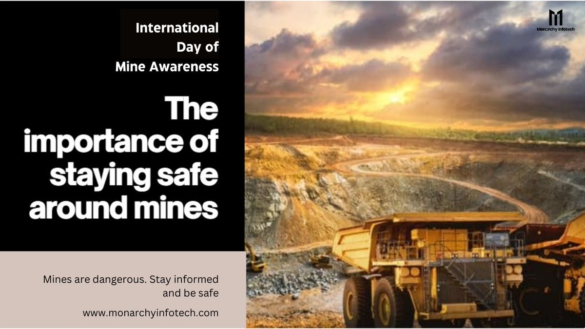 For a country to progress and prosper, it needs hard-working, dedicated, and disciplined youth. Wishing you a very Happy International Day of Mine Awareness 2024.

#mineawareness #internationaldayofmineawareness #hardwork #staysafe #india #monarchyinfotech