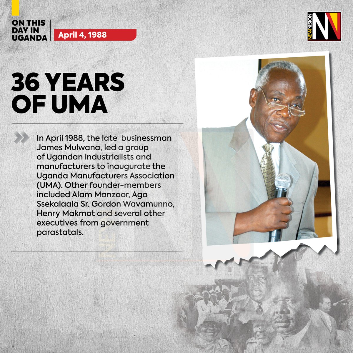 TODAY IN HISTORY 36 years of Uganda Manufactures Association (@newsUMA) #VisionUpdates