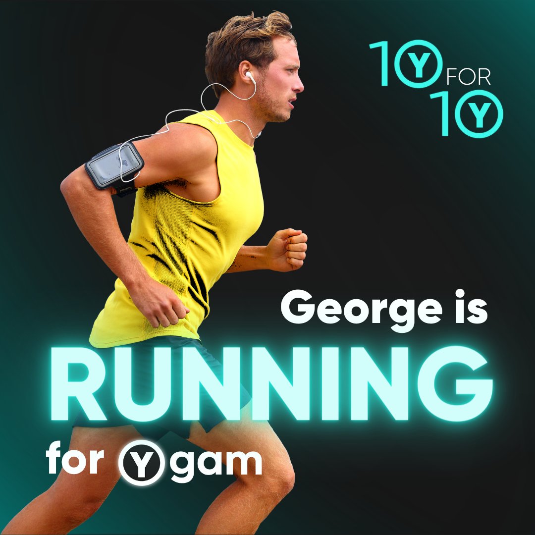 🏃George is lacing up for the #Brighton10K this weekend in aid of our charity's 10-year anniversary! 👉 Donate here to support George's #10for10Challenge: donorbox.org/george-10k-ygam #10YearsOfYgam🔟 #Fundraising #DonateNow