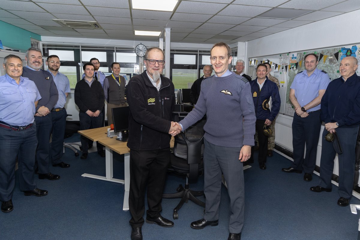 Last week RAF Shawbury said farewell to Meteorologist Andy Freshwater. Andy joined the Met Office in 1979 and came to Shawbury in 1991. Andy has taught meteorology to hundreds of aircrew and Air Operations personnel. Thanks Andy and all the best for your future endeavours.