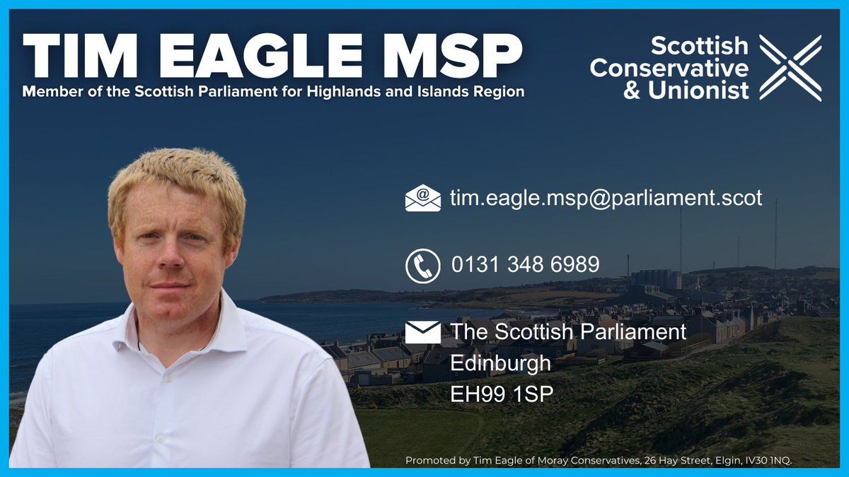 TimEagleHI's tweet image. It is an honour to represent the Highlands and Islands in the Scottish Parliament as the region’s newest MSP.
I’m keen to hear from constituents so please get in touch if I can be of any assistance.
To stay up to date, follow this page.
