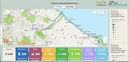 Esriitalia's tweet photo. Esri Italia per il progetto di #RFI e #AMODO
Rinnovato il Protocollo d’Intesa tra Rete Ferroviaria Italiana e l’Alleanza Mobilità Dolce per la gestione nei prossimi tre anni dell’Atlante della Mobilità Dolce.
La piattaforma è basata su #tecnologia #Esri
https://t.co/HCviNZYgiZ https://t.co/a37wNQtgHu