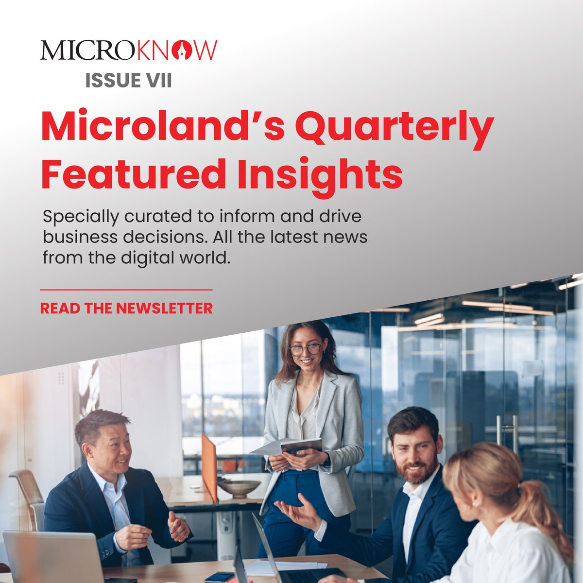 #MicroKnow, edition 7. Featuring articles from Chief Microlander Pradeep Kar, blogs on innovative technologies, case studies highlighting the applications of #Microland’s solutions and more. t.ly/pmlSN #NewsLetter #Gartner #MagicQuadrant #MNS #ManagedNetworkServices