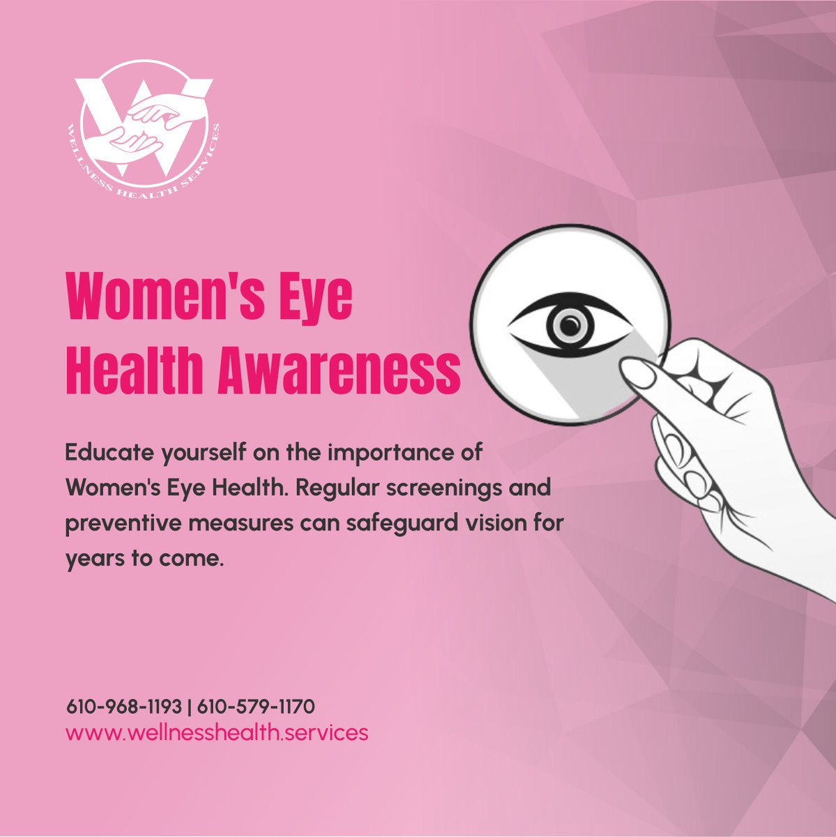 Join us in raising awareness for Women's Eye Health. Take proactive steps for optimal vision and overall well-being. 

#WomensEyeHealth #EyeHealthAwareness #PreventiveCare #VisionScreening #HealthEducation