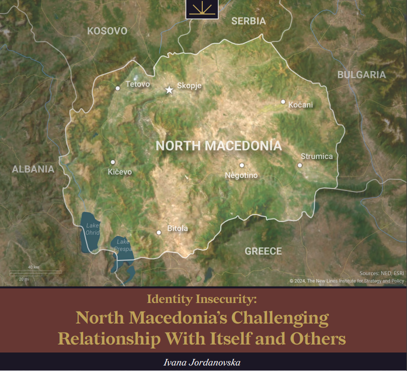 Very interesting contribution here by Ivana Jordanovska on how foreign players exploit (and shape) 'identity insecurity' in North #Macedonia 🇲🇰, and how Vučić' #Serbia 🇷🇸 is a greater immediate threat to the country than #Russia 🇷🇺: newlinesinstitute.org/political-syst…