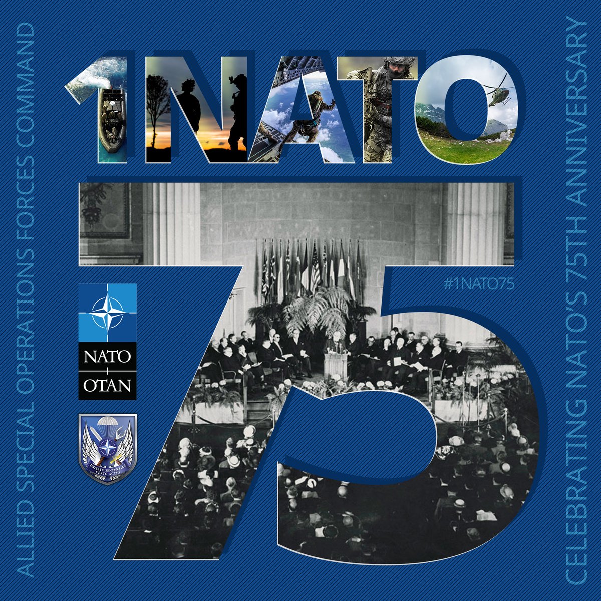 Today marks a significant milestone in history as we commemorate the 75th anniversary of the signing of the North Atlantic Treaty.
Happy 75th anniversary, NATO !
#1NATO75years  #NATO