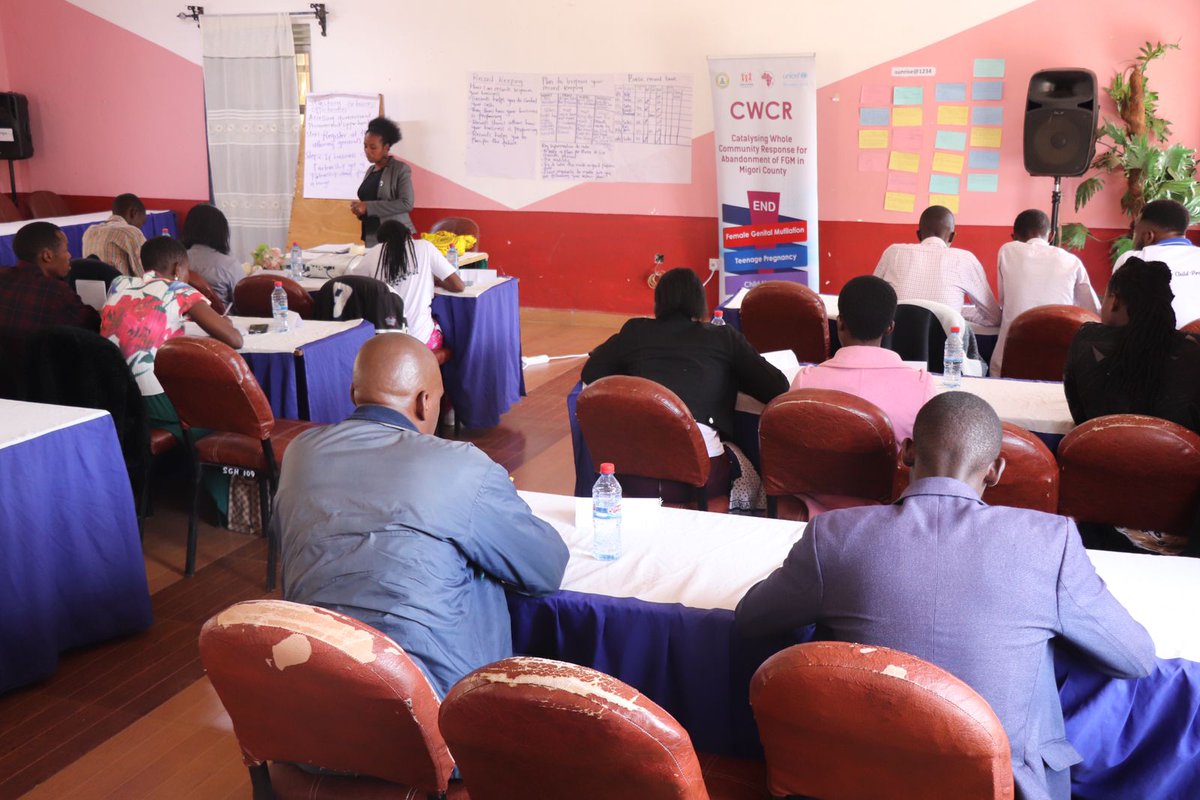 Together with other CSOs in Kuria East and West, we have today ended a 3-day engagement on economic empowerment and other cross-cutting issues org by <a href="/NAYAKenya/">NAYA Kenya</a> , <a href="/UNICEF/">UNICEF</a> and <a href="/TunawezaEmpower/">Tunaweza Empowerment Organization.</a> under the #CWCR project that aims at total elimination of the triple threats.