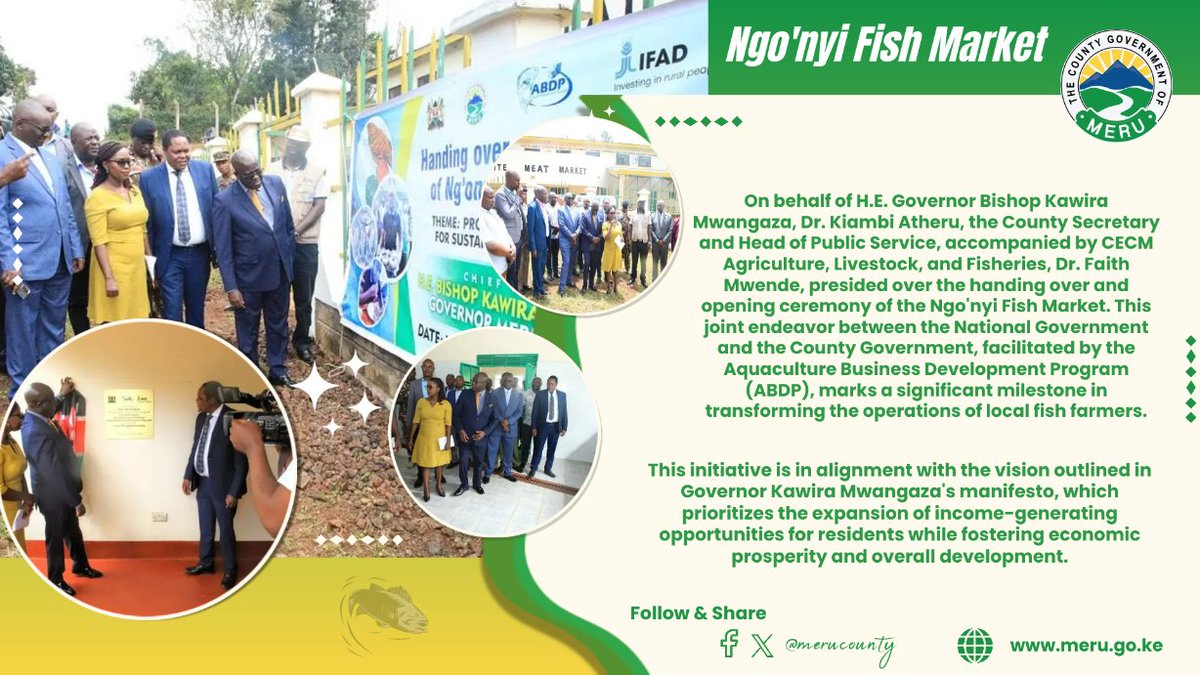 Inauguration of Ngo'nyi Fish Market: Empowering Local Fish Farmers