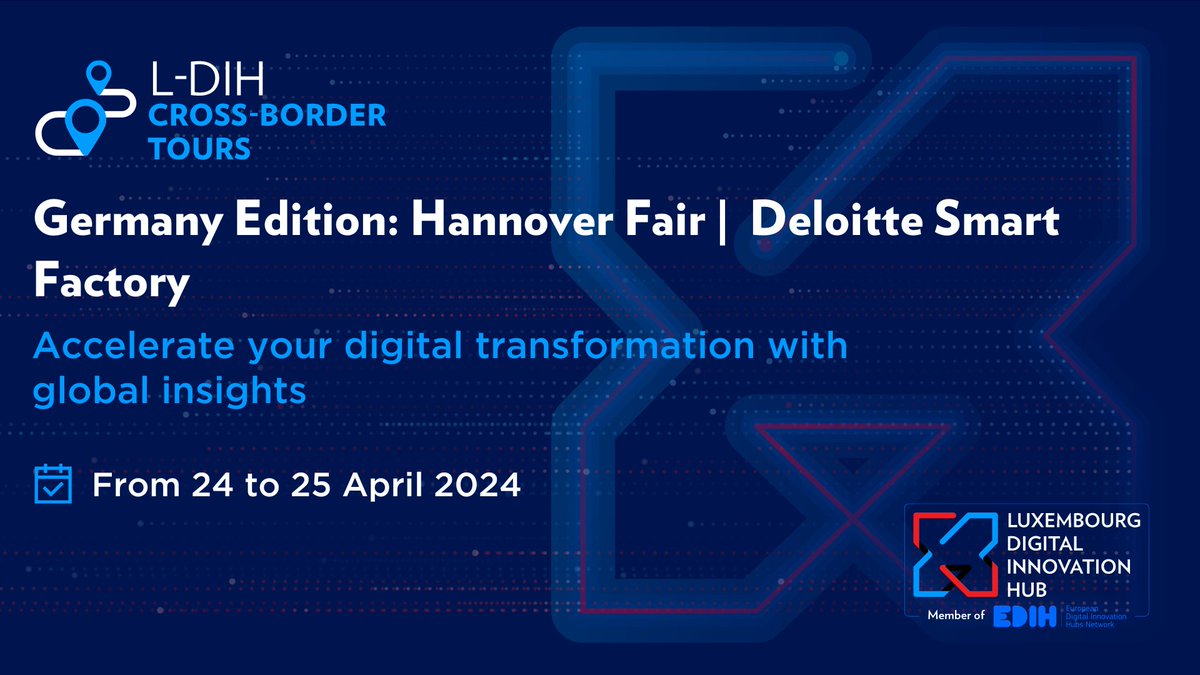 𝗟-𝗗𝗜𝗛 𝗖𝗿𝗼𝘀𝘀-𝗕𝗼𝗿𝗱𝗲𝗿 𝗧𝗼𝘂𝗿𝘀 🚍 Guess what? This April, we’re going above and “beyond” borders for digital transformation! ➡️ events.dih.lu/l-dih-cross-bo…