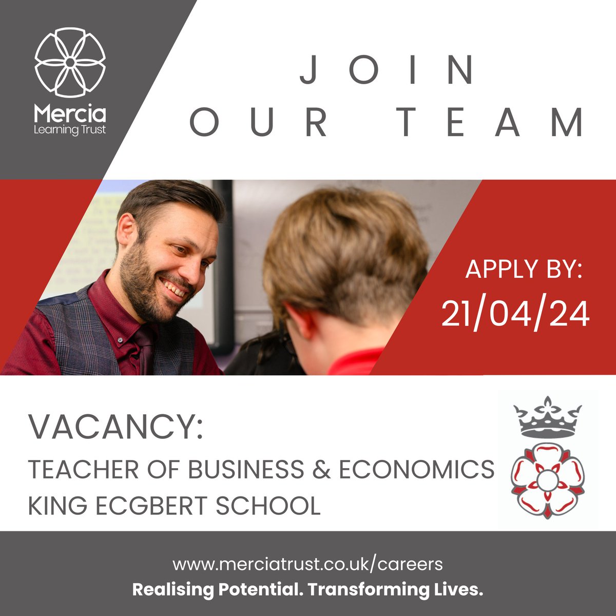 We are seeking to appoint a highly skilled and talented Teacher of Business and Economics. This is a permanent 0.4 FTE role (FTE may be negotiable) to commence September 2024.

Find out more and apply:
eteach.com/job/teacher-of…
#sheffield #sheffieldschools #teachingjob #teacher