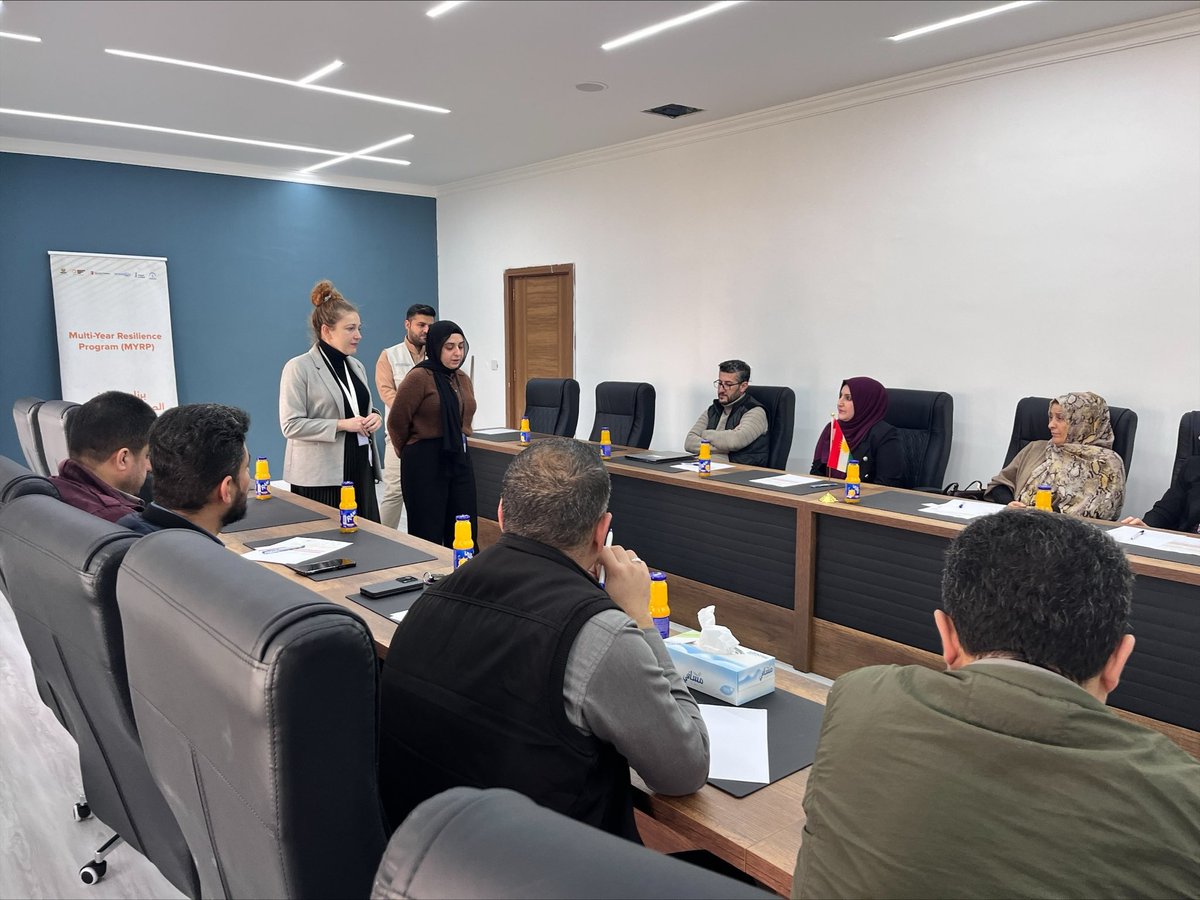 To support the efforts to enhance the quality of education in KRI, we conducted a training on 'Monitoring of the Education Systems' for 15 individuals from the Department of Education staff. Funded by @EduCannotWait Partnership with @SaveChildrenIRQ @Intersos @RwangaFdn