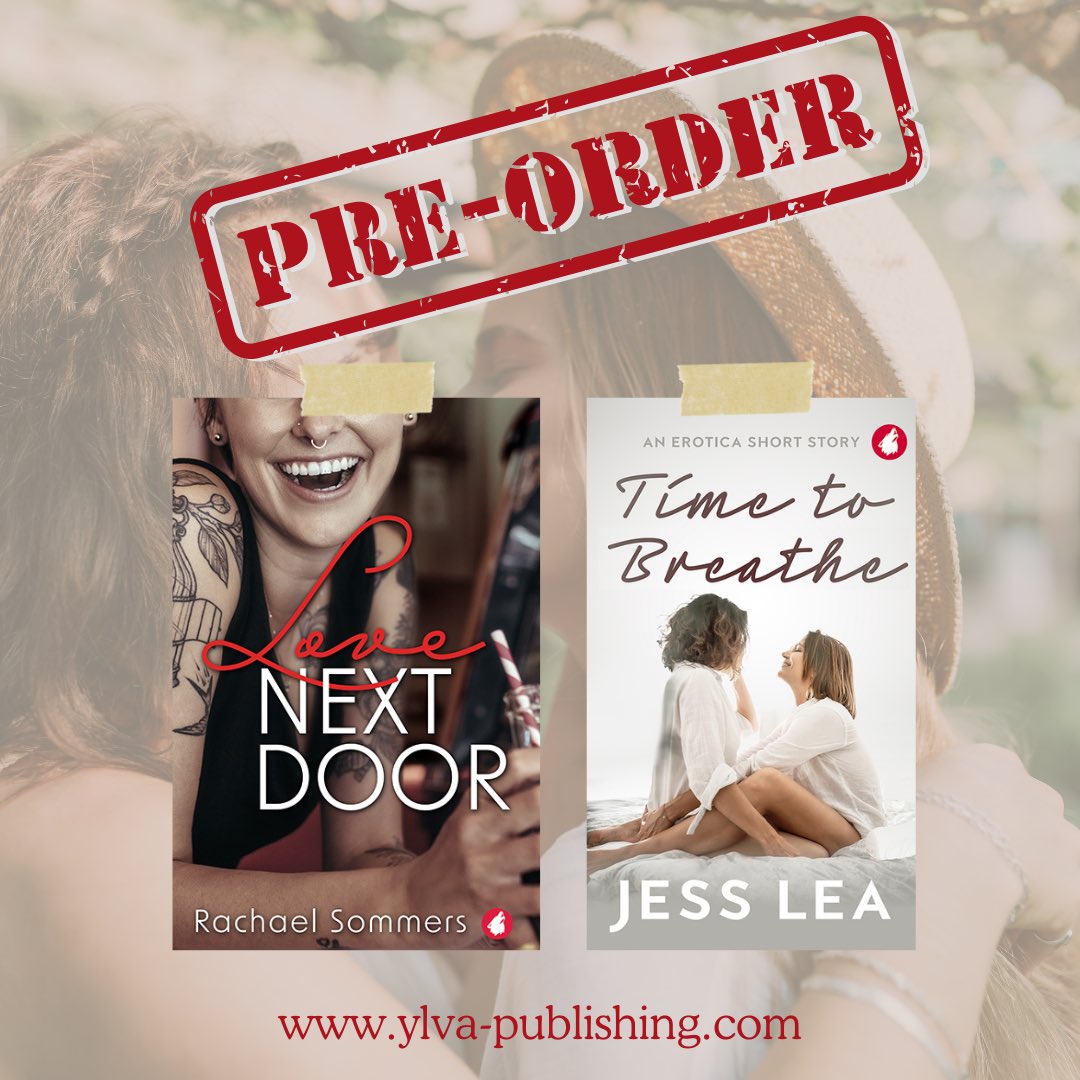 📚✨ Pre-Order: Heartwarming Sapphic Romances! 🌈❤️ 'Love Next Door' - A shy tattooist & her neighbor blur lines between friendship & love. 🏡💕 'Time to Breathe' - A career woman finds love with her sunny Pilates instructor. 🌿🧘‍♀️ Get your book:💖 ylva-publishing.com