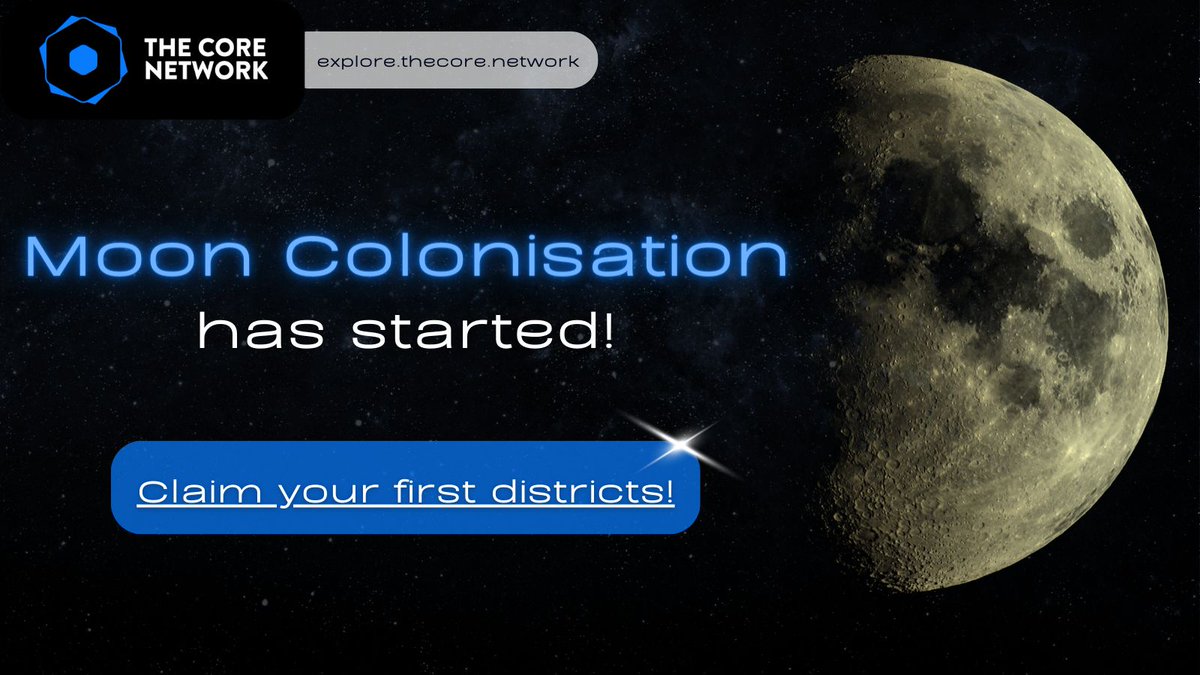 explore_thecore's tweet photo. It's a big day for us, Explorers! 🚀 

Our experts have given the thumbs up for the Moon colonization. 🌕 

You can claim your first Moon Districts now! 💫 

Essential updates for our space adventure are coming soon, stay stellar! 🚀 

#ExploreTheCore $IFL #InfluenceToken https://t.co/NxDfKIy0iX
