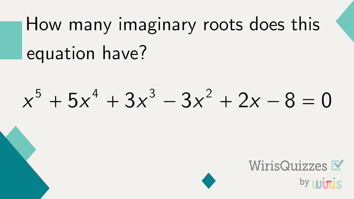 🔢 Welcome to the fascinating world of complex numbers! We’ve got this question for you, can you find the answer? 🤔 #WirisQuizzes #mathquiz #mathproblem #mathexercise #problem #MathType #math #mathematics #geometry #STEM