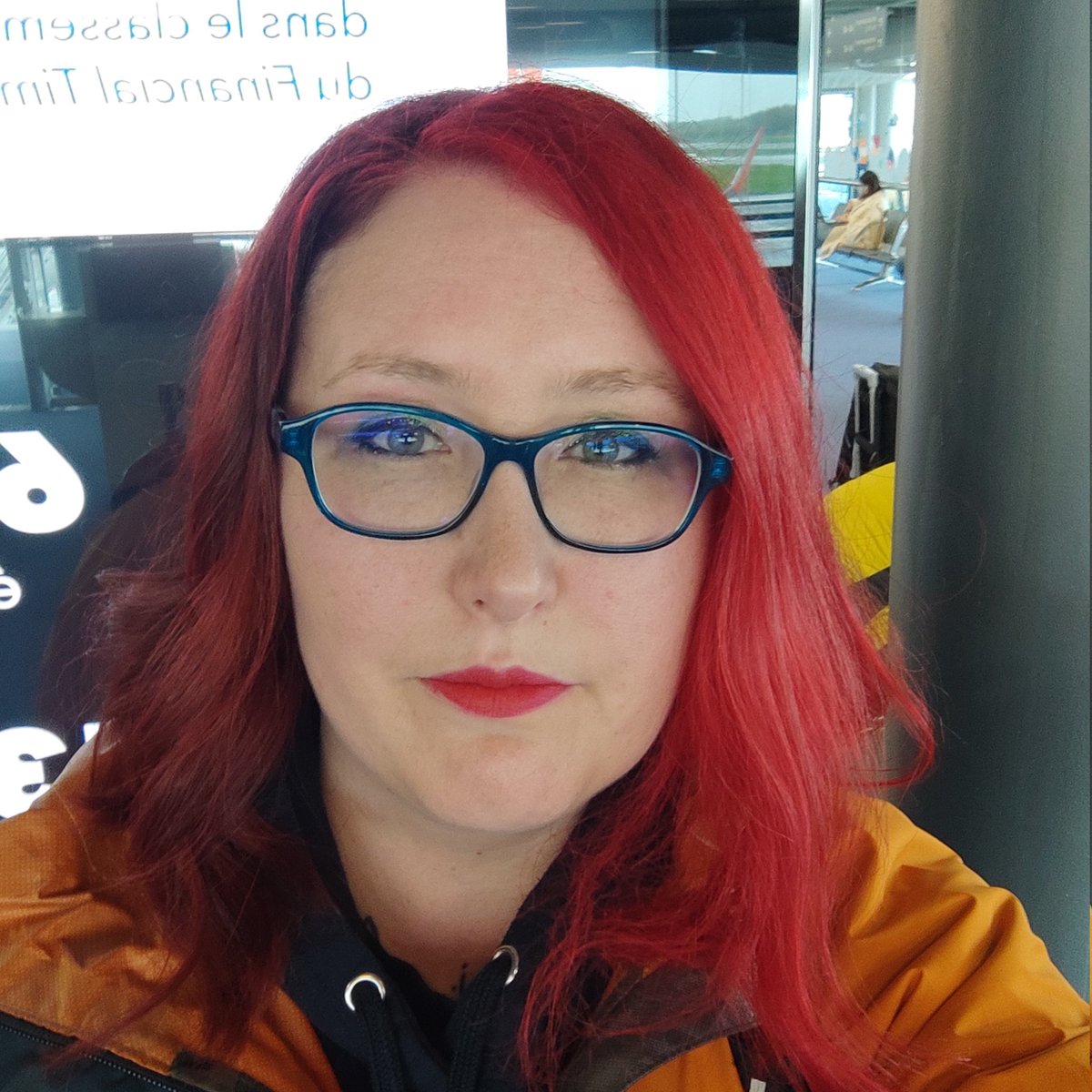 Waiting for boarding my flight to Amsterdam... with my 'forced-to-be-patient face!!! #ESO10 here I come! #ESOAmsterdam #ESOFam