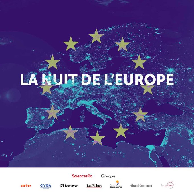 🇪🇺 La Nuit de l'#Europe à @sciencespo dont nous sommes partenaires, c'est aujourd'hui à partir de 18H ! 👥@Mo_Padis directeur des études de @_Terra_Nova présentera avec d'autres think tanks européens un bilan du quinquennat européen 💡Le programme ici ➡️sciencespo.fr/fr/evenements/…