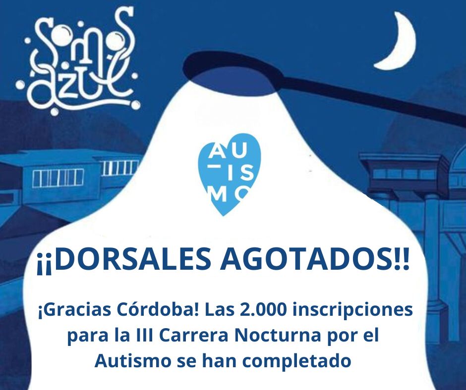 💙 ¡¡GRACIAS CÓRDOBA!! 💙 Una vez más, la ciudadanía cordobesa se ha volcado con la III Carrera Nocturna por el #Autismo #SomosAzul y las 2.000 inscripciones para la prueba de este sábado se han agotado. ¡¡Vamos a vivir otra noche mágica con Córdoba iluminada de azul!! 🧵
