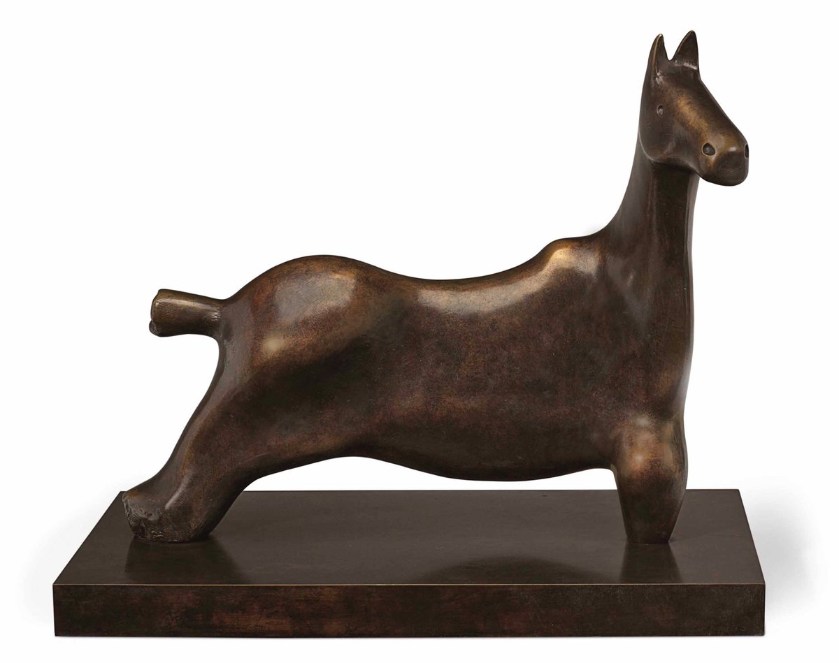 #HenryMoore (British, 1898-1986) - Horse, 1984