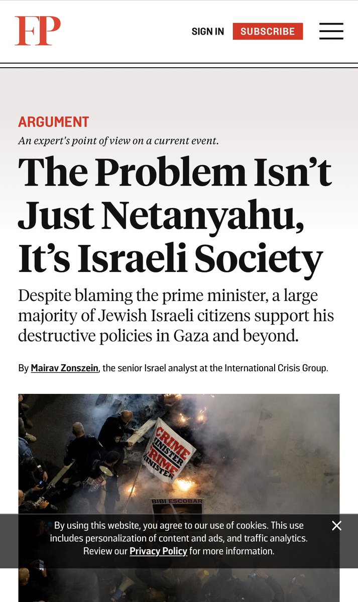 RanaAyyub's tweet photo. many Israelis are broadly aligned with Netanyahu. By a large margin they support the current military campaign in Gaza and the government’s goal of destroying Hamas, whatever the human toll for Palestinians in the Gaza Strip. https://t.co/yx1n1Bg9is