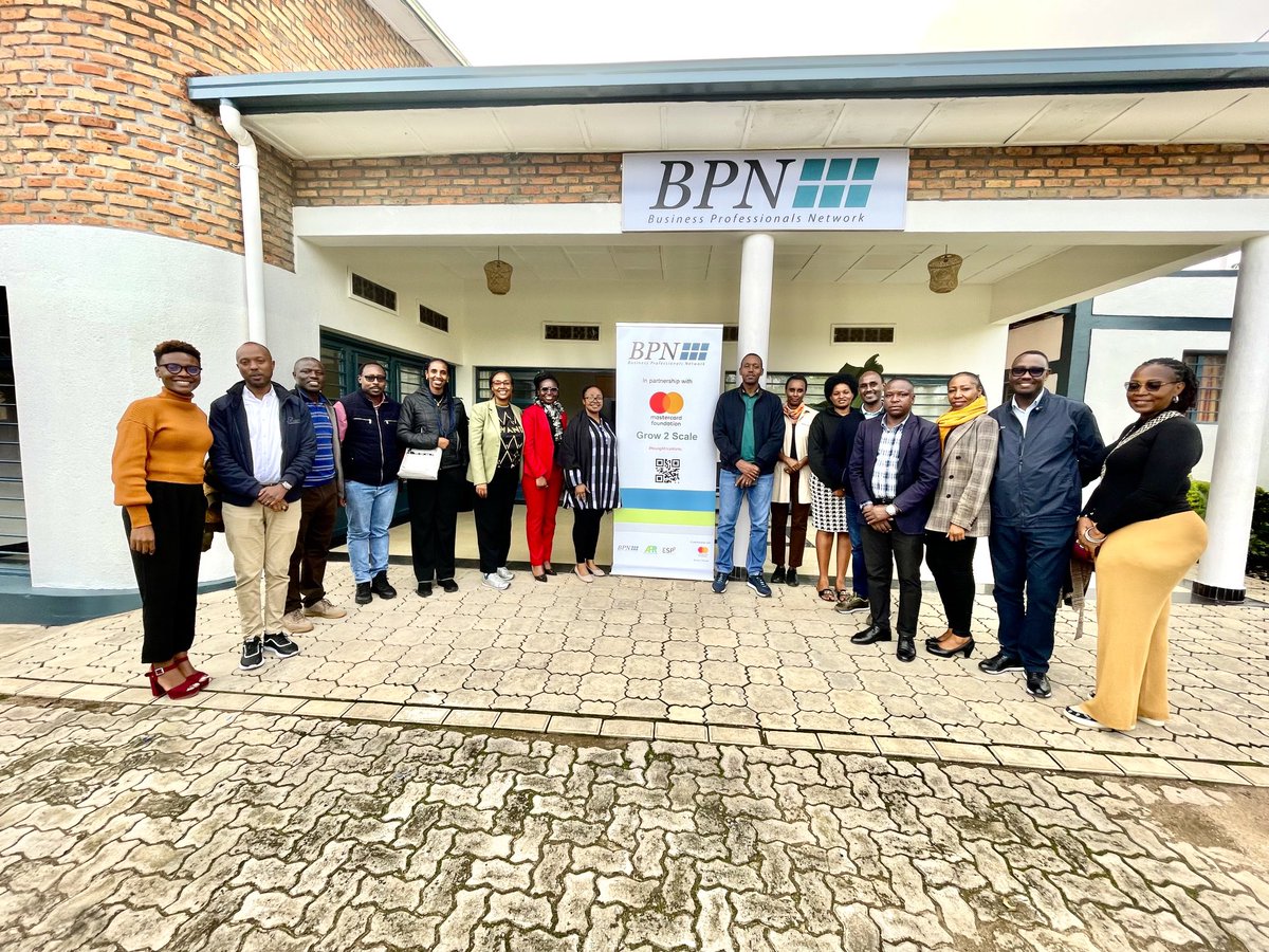 Exciting day as @MastercardFdn & the Grow to Scale consortium partners @AFRwanda @es_partners visited the new BPN Musanze office. A moment symbolising growth & looking forward to a journey ahead. To unlocking entrepreneurial potential and creating more dignified jobs in #Rwanda