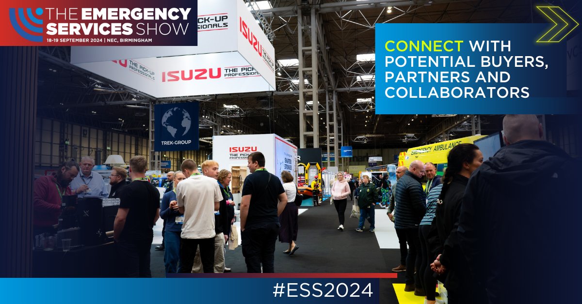 📈 Join leading industry suppliers and connect with potential partners, buyers, and collaborators over two focused days. Exhibit at The Emergency Services Show on September 18-19, 2024, at NEC Birmingham. Learn more here: hubs.la/Q02rN_Cp0 #EmergencyServices #ESS2024