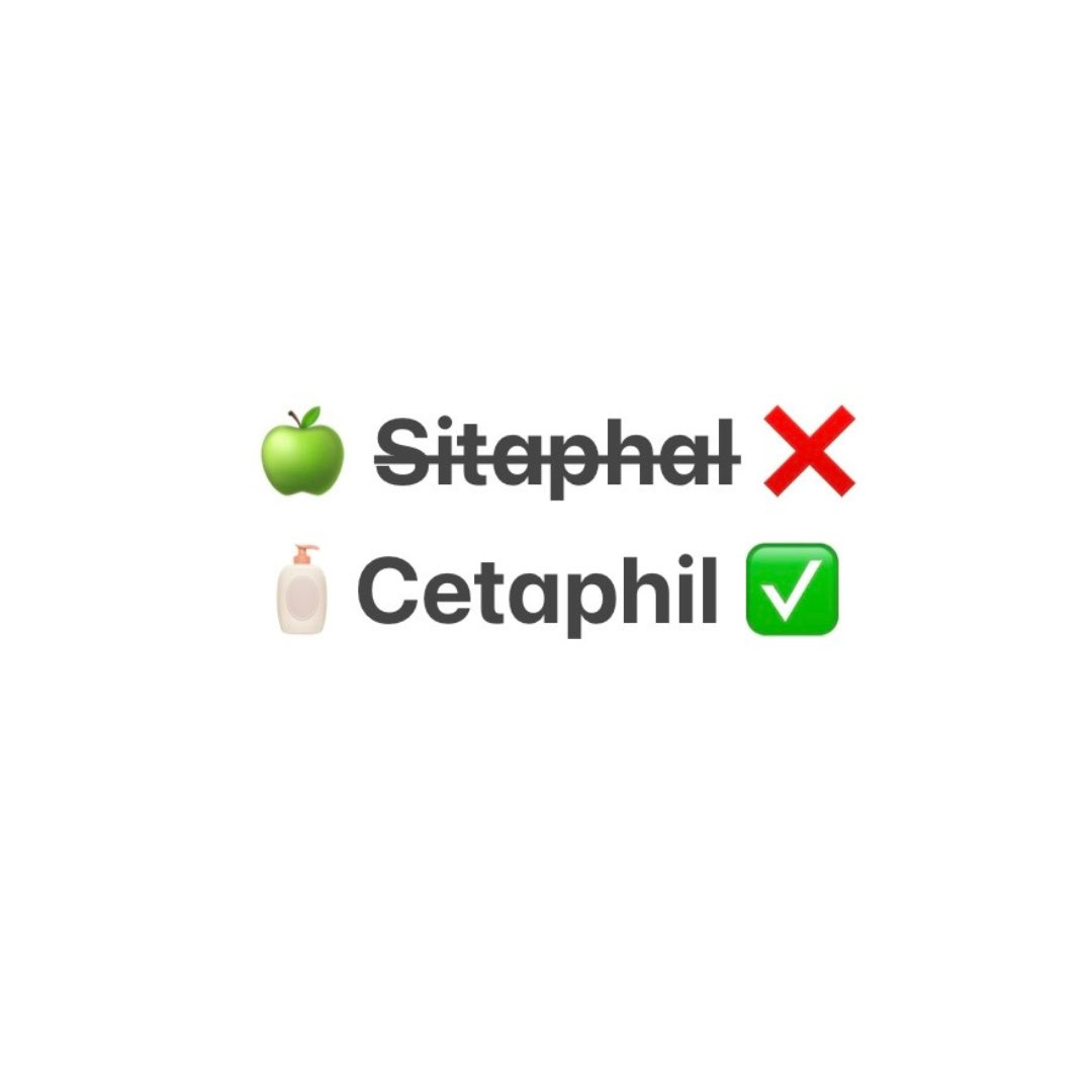 Who said it was Sitaphal and not Cetaphil 😭 #cetaphil