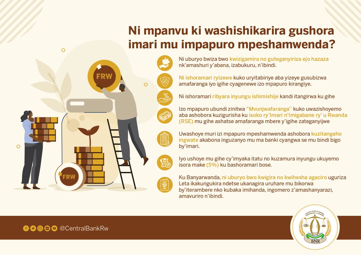 Inyungu ziri mu gushora mu mpapuro mpeshamwenda za Leta