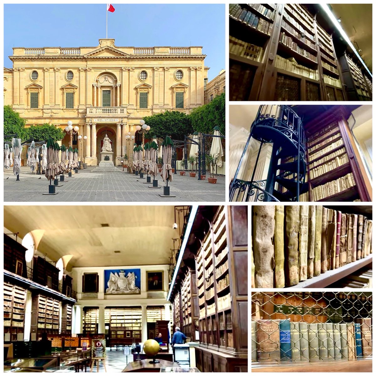 davidaflo's tweet image. #Fun #Maltese #History #Fact 65 The Library was the last building erected by the Knights in #Malta to store the Order’s collection dating from the 12thc. Finished in 1796, 2 yrs before Napoleon’s invasion, it fell to the British,new lords of the islands,to inaugurate it in 1812.