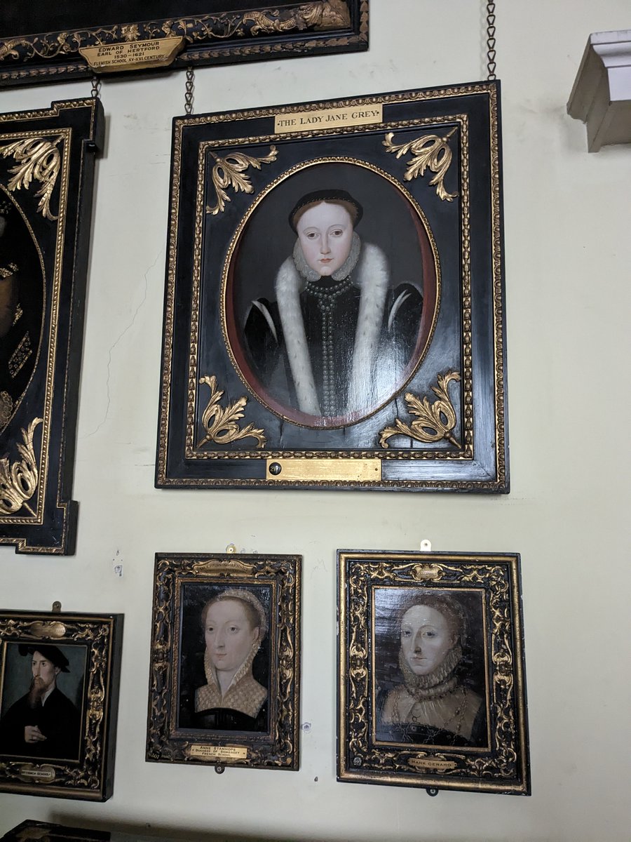 Went to Syon Park yesterday for Stephan Edwards' talk 'Searching for a Portrait of Jane Grey Dudley.' It was a fascinating and wonderful to see their portrait of Jane.