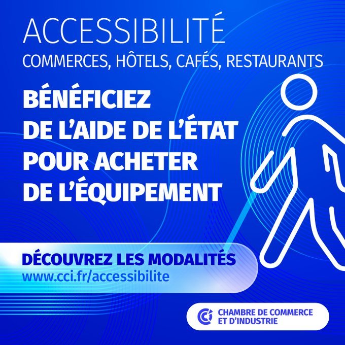 C'est le moment d'être accessible 😉👨‍🦽 Commerces, hôtels, cafés et restaurants situés en centre-ville, bénéficiez d'un coup de pouce avec le fonds territorial d #accessibilité ! var.cci.fr/actualite/fond…