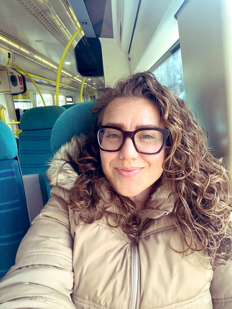 These are funny coloured seats 👀 where am I off to today? 🚂🚂🚂