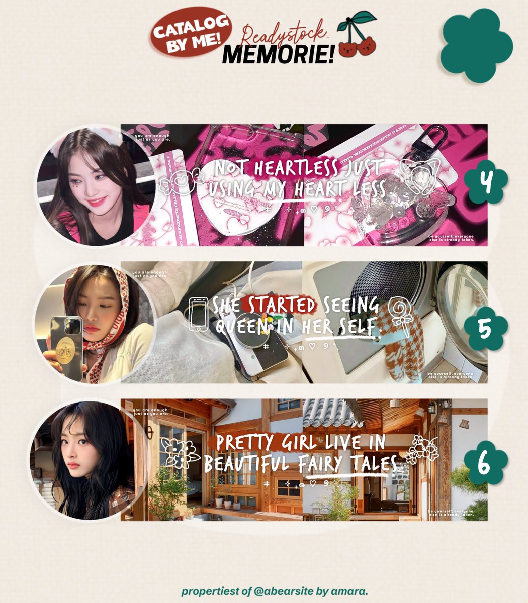 help rt? makasih. 🧸🎀

halo, aku bawa layout ready stock edisi "MEMORIAL" dalam rangka kak @sftunning ulang tahun! YEAAAYYY HAPPY BIRTHDAAAAY KAKAK. 🥳💫💖🩰

💭 Kamis, 4 April
⏰ 20.55 wib
📝 by DM

wajib baca tnc dibawah ya! 🧸

#zonauang #zonaba