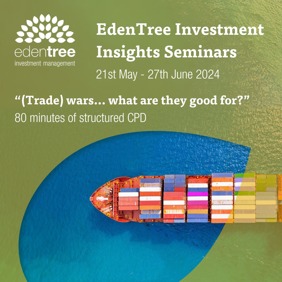 Register for one of our upcoming Investment Insights Seminars, “(Trade) wars…what are they good for?'. ow.ly/zGjI50R8amu