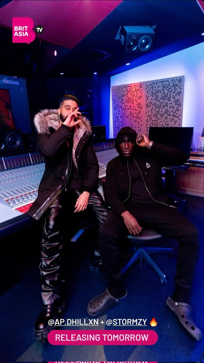 BritAsiaTV's tweet photo. @AP Dhillon and @STORMZY collab
#PeaceoverProblems
Releasing tomorrow https://t.co/5hxMyfhwIw